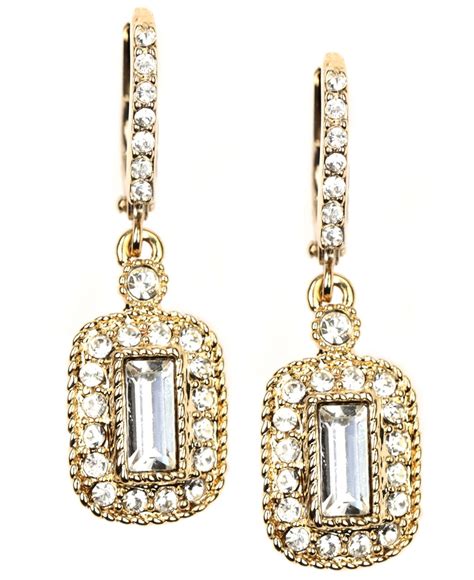 givenchy gold and cz earrings|orig Givenchy earrings.